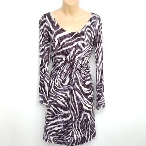 Velvet Bodycon Long sleeve Scoop Neck Dress